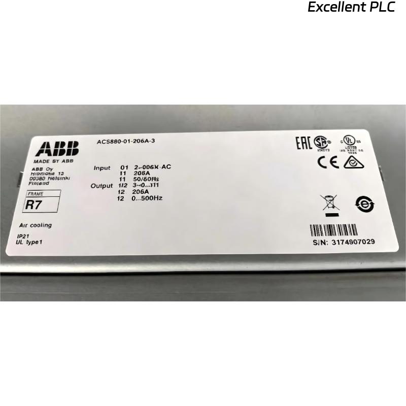 ABB ACS880-01-206A-3 3ABD00035953-D Frequency Converter