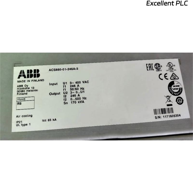 ABB ACS880-01-246A-3 3AUA0000108031 Frequency Converter