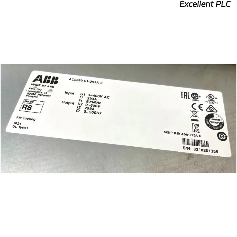 ABB ACS880-01-293A-3 3ABD00035955-D Frequency Converter