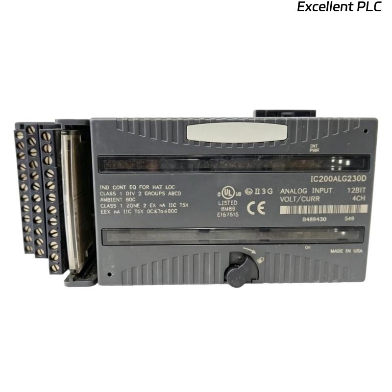 GE IC200ALG230D Analog Input Module