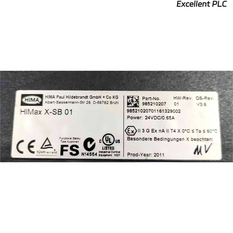 HIMA X-SB 01 985210207 System Bus Module